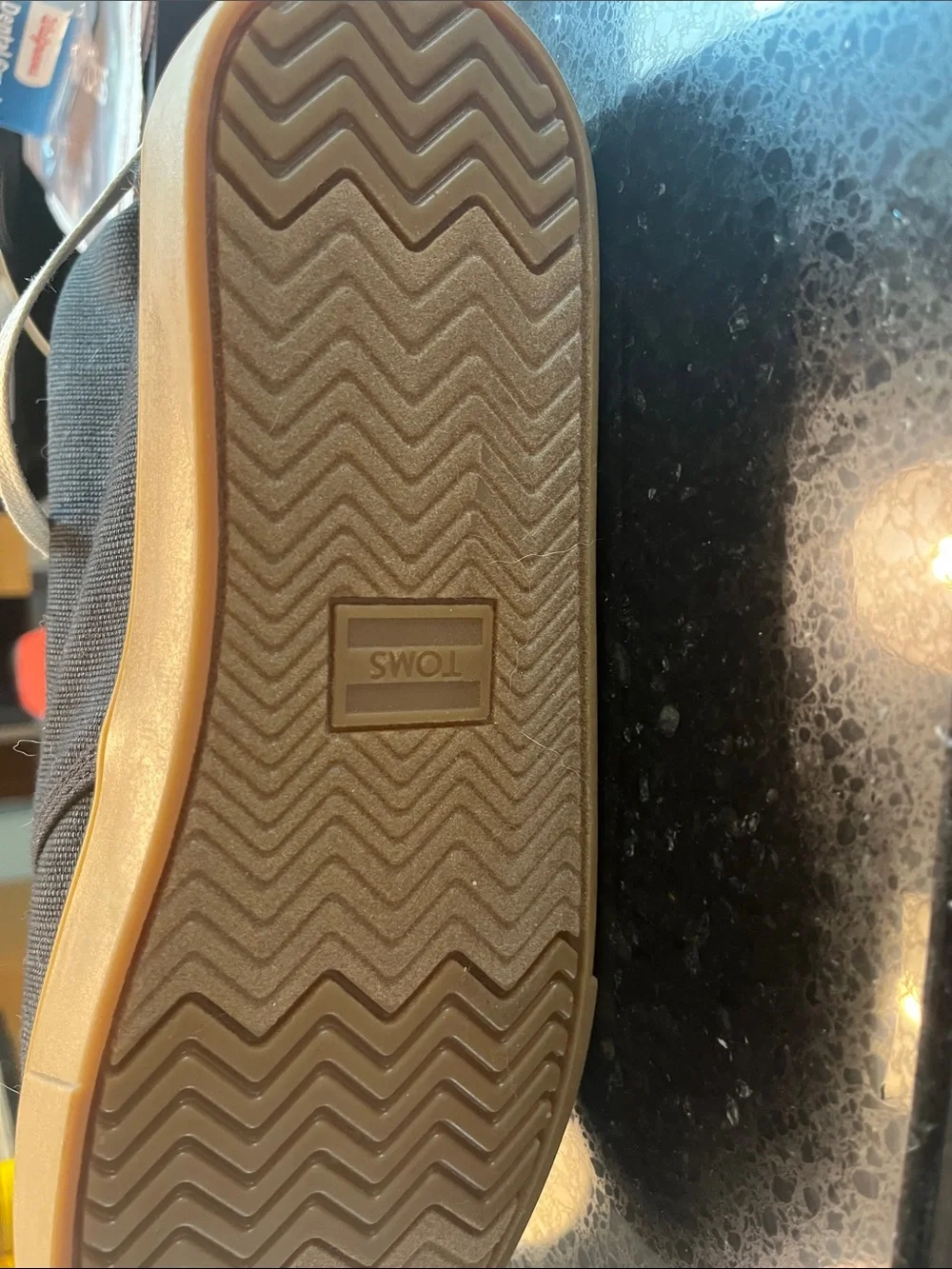 Toms Men's Black Canvas High-Top Sneakers with Tan Gum Sole